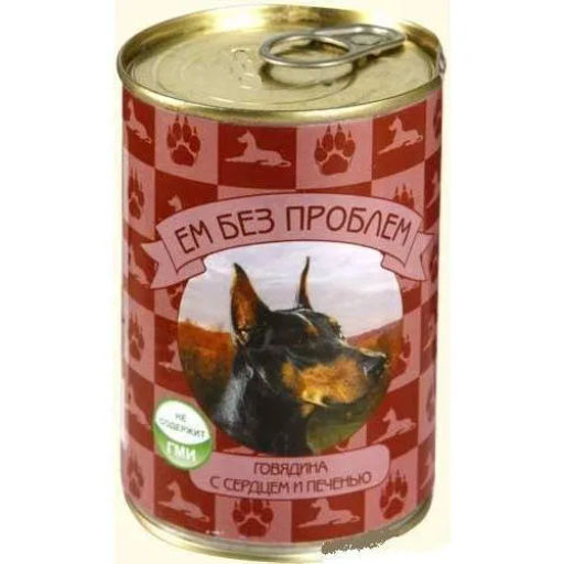 Ем Без Проблем д/соб. ж/б 410 г. Говядина с сердцем и печенью ЕБП000029