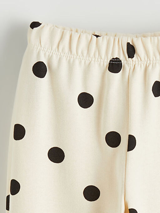 Puantiyeli K?z ?ocuk Jogger E?ofman Alt?