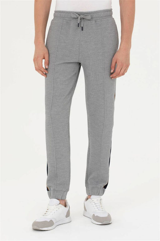 Мужские серые меланжевые спортивные штаны - U.s. polo assn фото 9