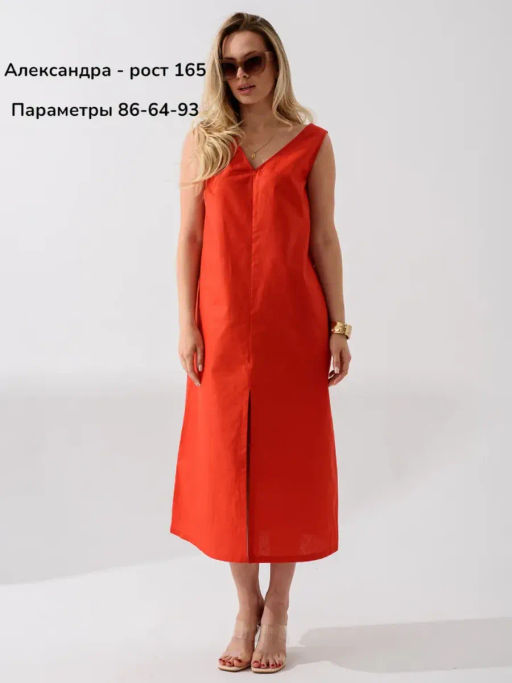 Сарафан платье лен с хлопком - Оптима фото 43