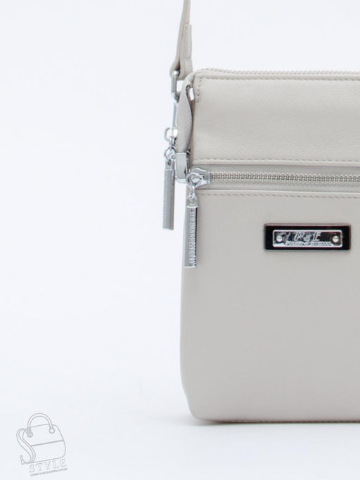 Сумка женская кожаная 0782CH l.gray Polina&Eiterou  в Новосибирске