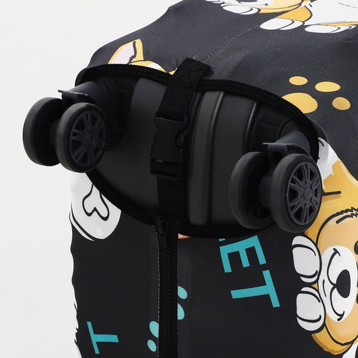 Чехол на чемодан 28, цвет чёрный/разноцветный - Simaland фото 6