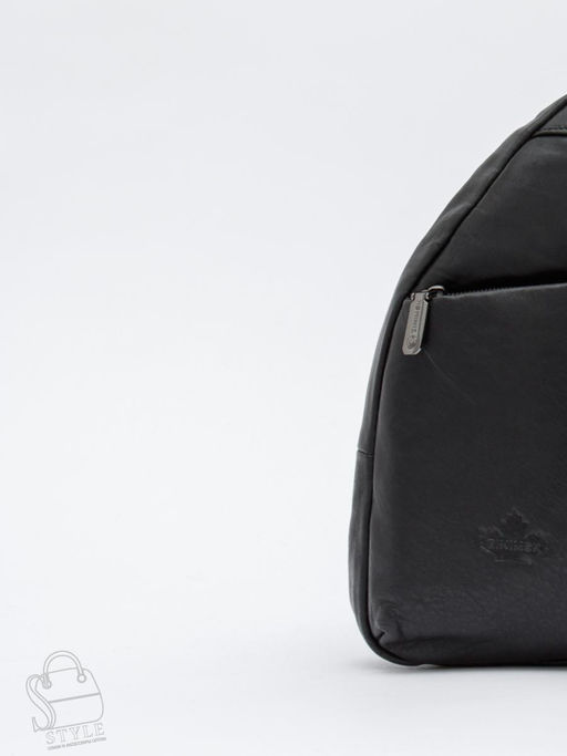 Рюкзак мужской кожаный 1771Z black Zinimsk