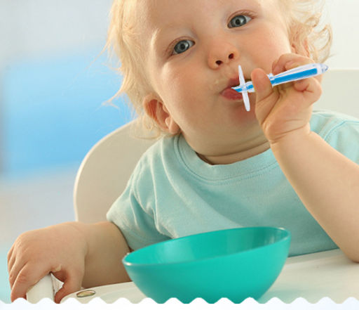 Детская силиконовая зубная щетка для первых зубов с ограничителем (1 шт.)