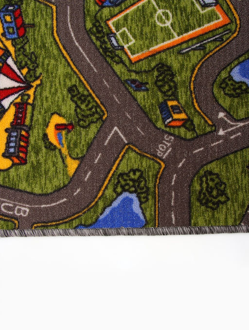 Палас принт Лунапарк, 60х100 см, цвет зелёный, полиамид , войлок