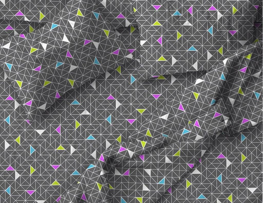 Наволочка 60*60 см, бязь Комфорт (Треугольники, темно-серый) - Ивановотекстиль фото 2