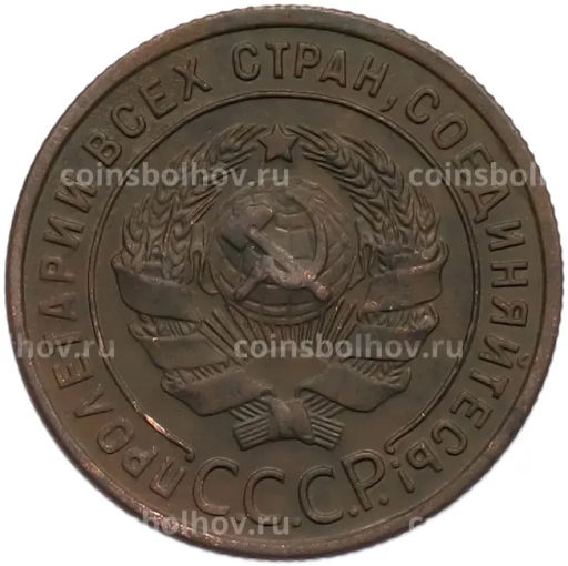 Монета 1 копейка 1924 года