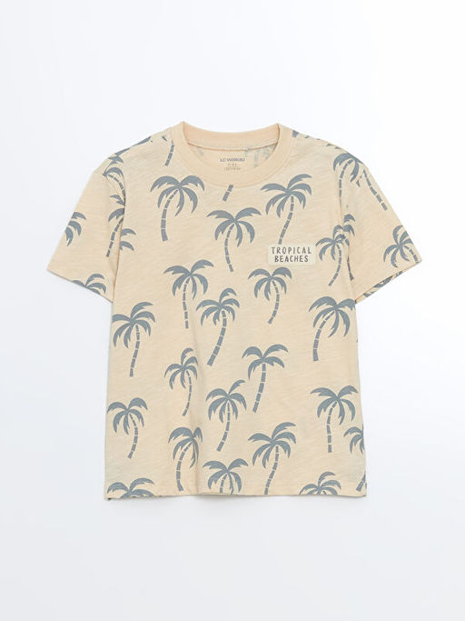 Bisiklet Yaka Uzun Kollu Bask?l? Erkek ?ocuk Ti??rt 2li