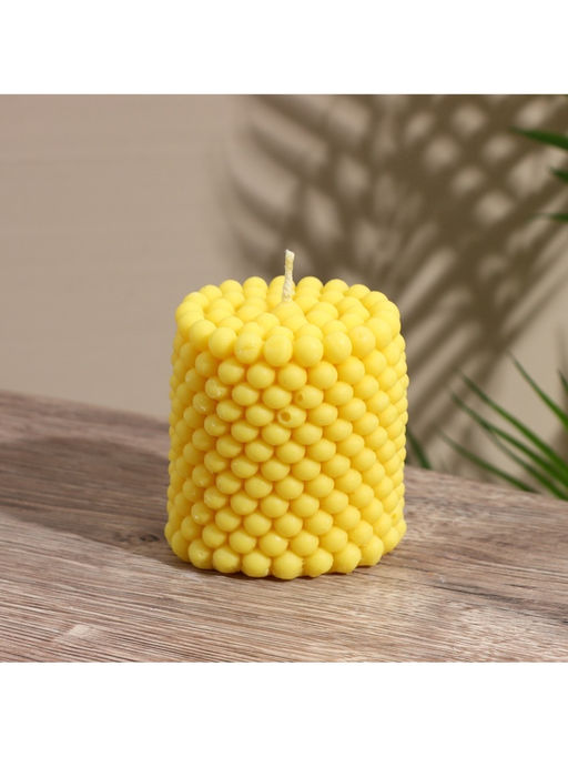 Свеча "Столб шарики" 6х6х7 см, соевый воск МИКС