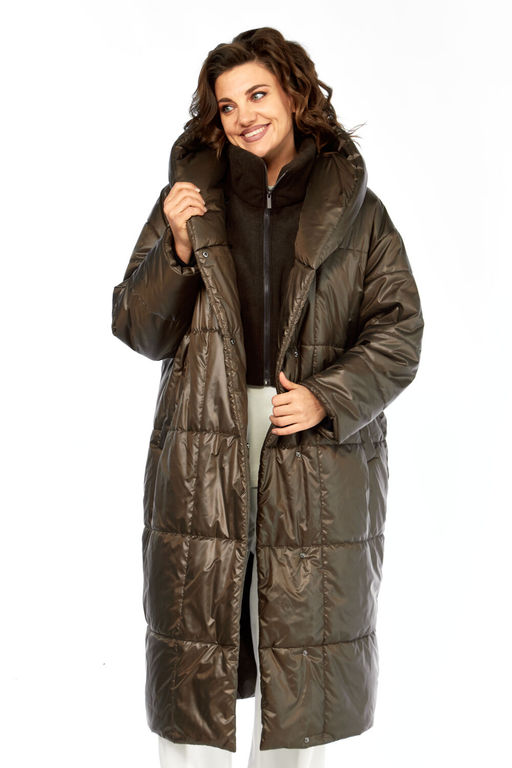 Пальто Diamant 2132 шоколад фото 7