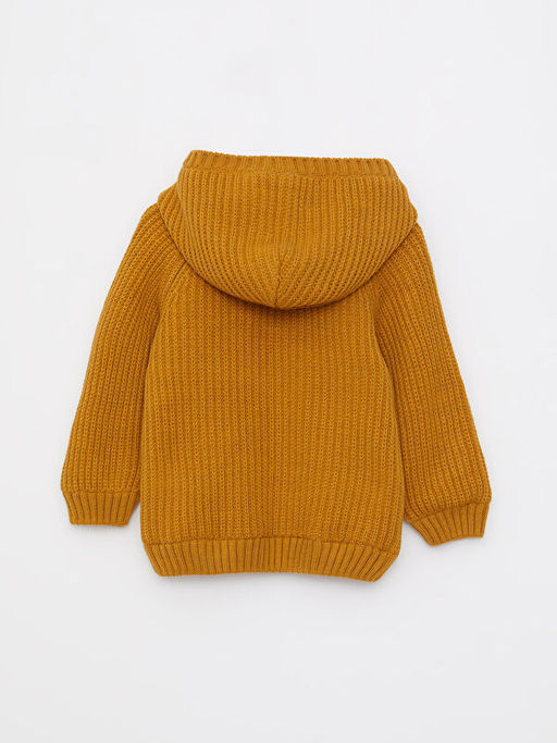 Kap??onlu Uzun Kollu Basic Erkek Bebek Triko H?rka - Waikiki фото 3