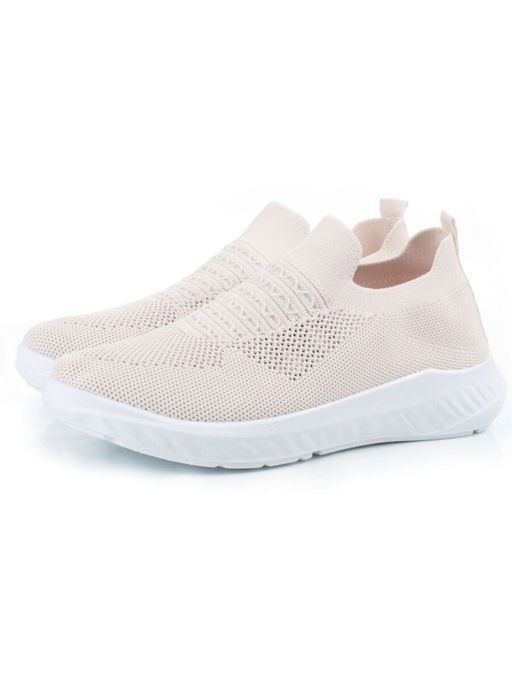 03-B360-26 LT. BEIGE Кроссовки женские (текстиль)