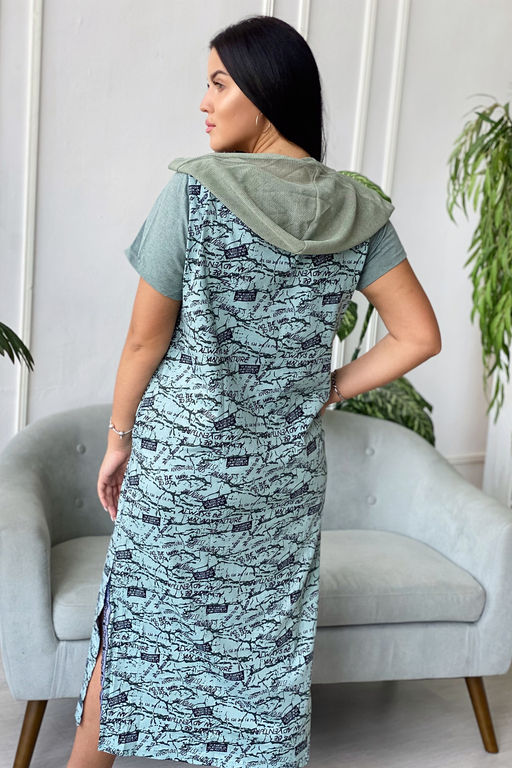 Платье Натали хлопок с капюшоном  фото 8