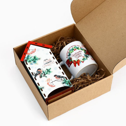 Подарочный набор «С новым годом»: чайный домик и кружка