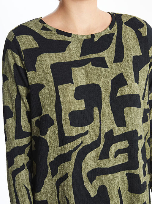 Bisiklet Yaka Desenli Kad?n Tunik