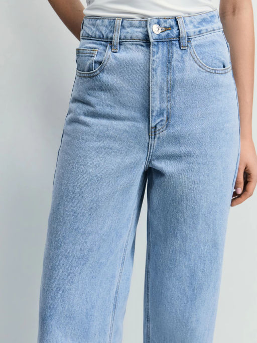 Джинсы wide leg с высокой посадкой / Zarina  фото 7