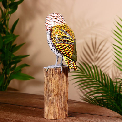 Сувенир «Филин», 13×8×27 см, дерево албезия