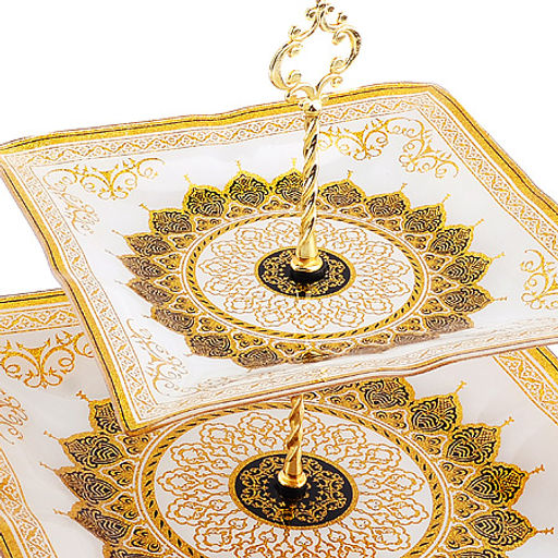 7020-32 Этажерка 2 уровня, квадрат (х6) - Mayer&boch фото 2