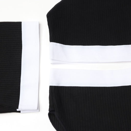 Трусы женские слипы MINAKU в рубчик, набор 3 шт., размер 44-46, чёрные