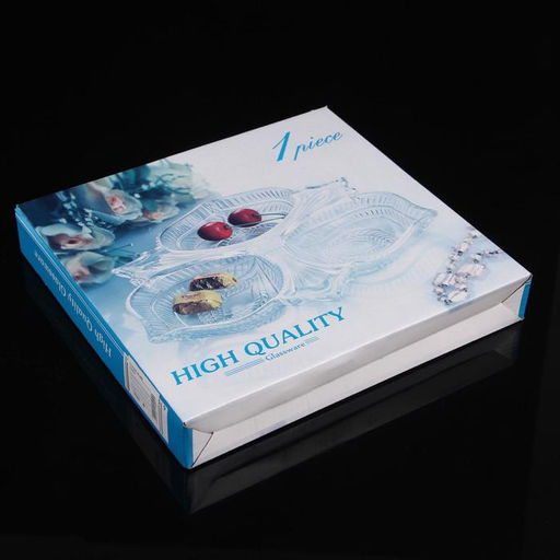 Менажница фигурная «Листья», 3 секции, 25,5×3,5 см