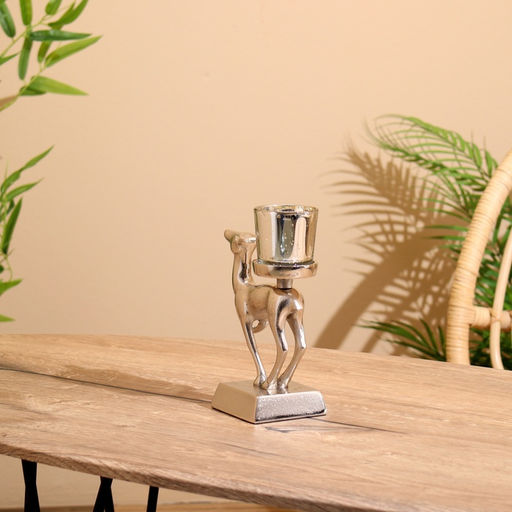 Подсвечник «Оленёнок», 11×8×17 см, алюминий