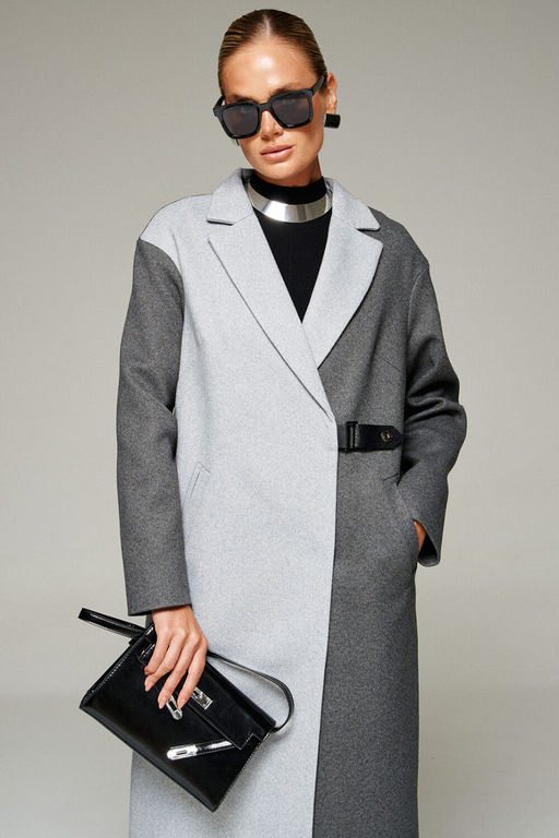 Пальто Beautiful Free 7014 серо-графитовый