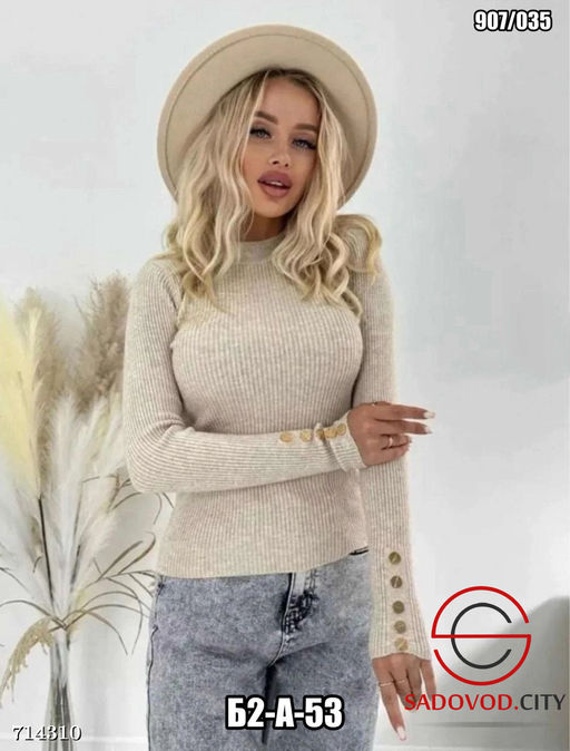 Женская однотонная кофта - Bruno фото 3