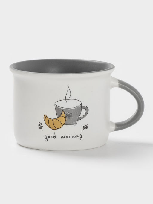 Кружка Доляна Good morning, 160 мл, 1085.9 см, фарфор, белая фото 2