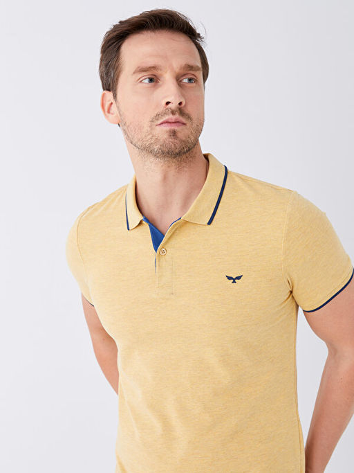 Polo Yaka K?sa Kollu Pike Erkek Ti??rt