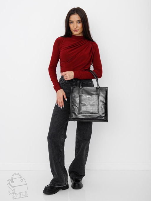 Сумка женская  58252L black Velina Fabbiano-Safenta  в Новосибирске
