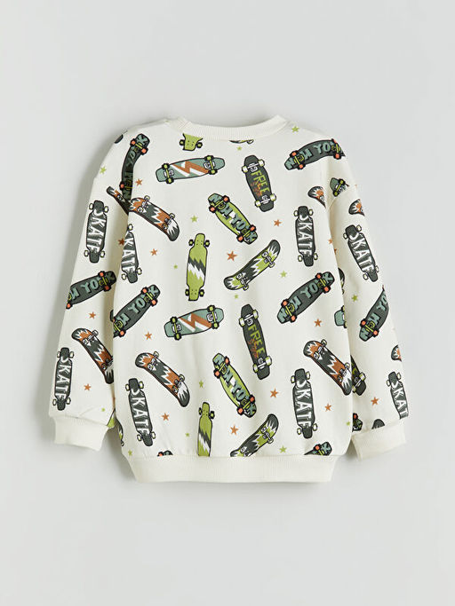 Bisiklet Yaka Erkek ?ocuk Sweatshirt
