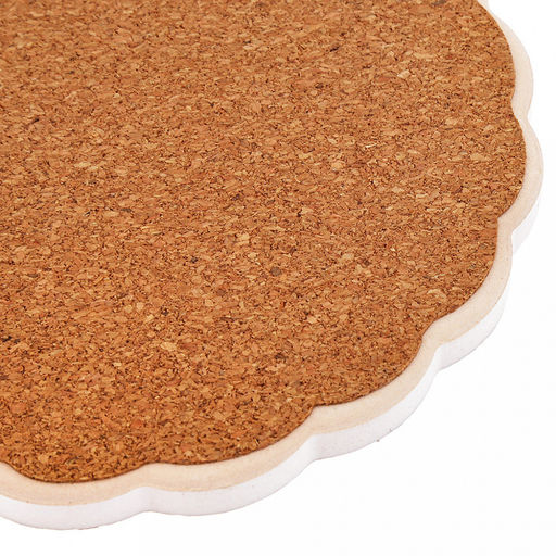 Подставка под горячее (панно) "Ферма" 15х19см h1см "Счастья в дом" керамика, фотопечать с глазурью, подложка пробковое дерево, фигурный край, в упаковке (Китай)