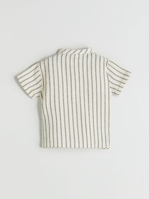 Hakim Yaka ?izgili Erkek Bebek G?mlek