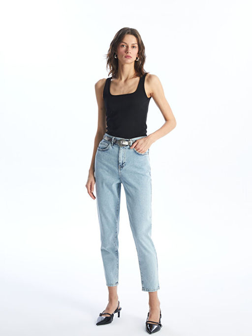 Mom Fit Kad?n Jean Pantolon