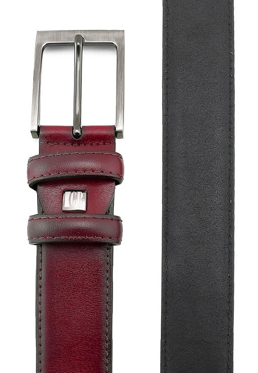 Ремень кожаный мужской CARPENTER Crt18 гладк. бордо