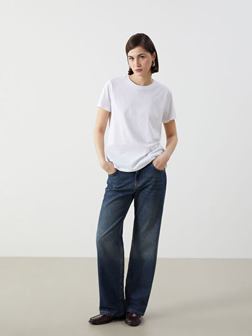 Bisiklet Yaka Kad?n Ti??rt