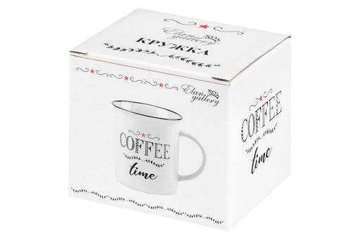 Кружка 310 мл 11,5*8,5*9 см COFFEE TIME NEW BONE CHINA - Elan gallery фото 4