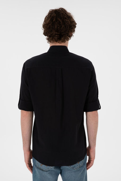 Erkek Siyah Uzun Kollu Basic G_mlek Sepette S_rpriz _ndirim - U.s. polo assn фото 6