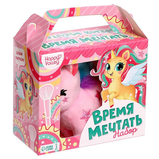 Подарочный набор «Время мечтать» с косметикой и мягкой игрушкой