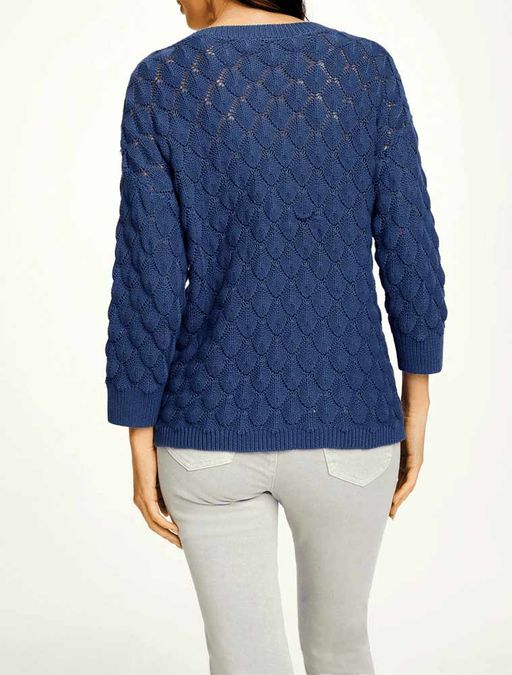 Пуловер, синий - Linea tesini фото 5