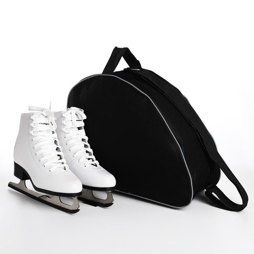 Сумка спортивная для коньков, 40×32×20 см, чёрная