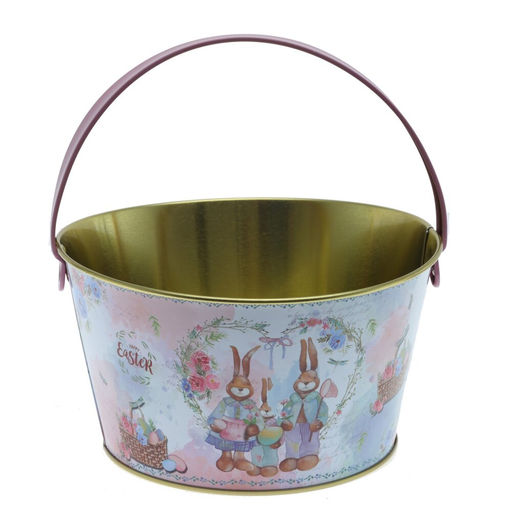Изделие декоративное "Ведерко пасхальное", L19,5 W19 H10,5 см