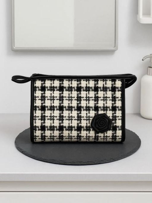 Косметичка "Rose", black (17х22х6,5 см)