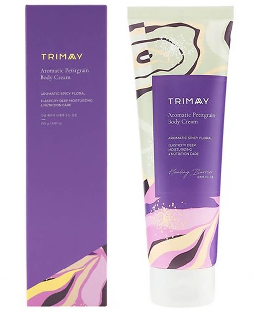 Парфюмированный питательный крем для тела с ароматом петитгрейна TRIMAY Healing Barrier Aromatic Petitgrain Body Cream (250 мл)Фиолетовый  фото 2