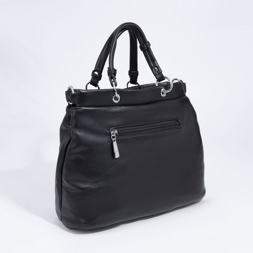 Сумка-тоут на молнии, цвет чёрный - Simaland фото 2