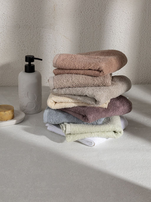 Полотенце махровое 35x70 белый махровая ткань - Denastia фото 5