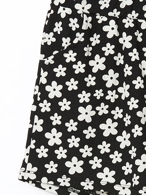 Beli Lastikli ?i?ekli K?z ?ocuk ?ort - Waikiki фото 2