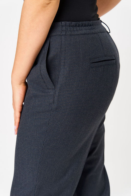 Брюки БелЭльСтиль 610 сине-серая клеточка  фото 4