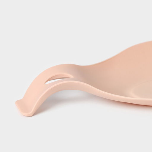 Силиконовая подставка под ложку Доляна «Симпл», 21×10 см, бежевая