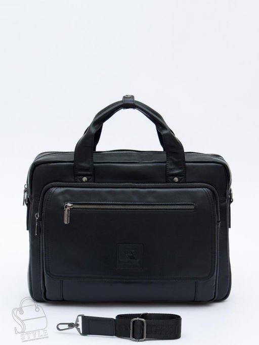 Портфель мужской кожаный 710XL black Fuzhiniao